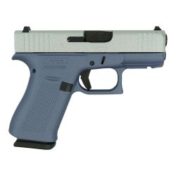 Glock 43X Crushed Silver Glitter Slide/Orchid Purple Frame Handgun 9mm Luger 10rd Magazines(2) 3.4" Barrel Accessory Rail USA Made