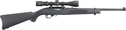 Ruger 10/22 Carbine Rifle 22 LR 10rd Magazine 18.5" Barrel Black w/ Scope