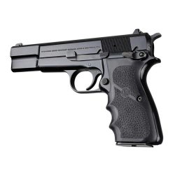 Hogue Browning Hi-Power Rubber Grips with Finger Grooves