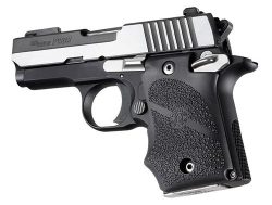 Hogue Ambi Safety Rubber Grip with Finger Grooves for SIG Sauer P938 Black