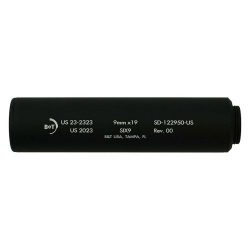 B&T Six9 Wipe Suppressor ONLY 9mm Luger Black Firearm Sold Separately
