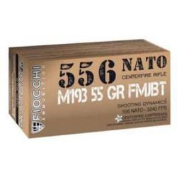 Fiocchi Shooting Dynamics Rifle Ammunition 5.56mm NATO 55 gr FMJ 3240 fps 1000/ct (Case)