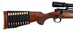 ALLEN RIFLE STOCK SLEEVE - CARTRIDGE CARRIER BLACK NYLON