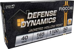 FIOCCHI 40 SW 165GR JHP - 50RD 20BX/CS