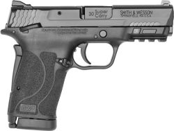 S&W SHIELD EZ 30 SUPER CARRY - BLACKENED SS/BLK THUMB SAFETY