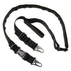 TacShield Warrior 2n1 Padded Sling with HK Snap Hook 1.25" Black