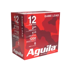 AGUILA 12GA 2 3/4" 1-1/8 OZ #6 25RD BX 10 BXS PER CS