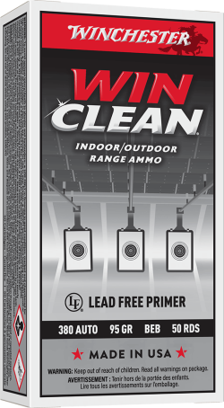 WINCHESTER SUPER X WINCLEAN TRGT 380ACP 95G FMJ 50RD BX 500RD CASE