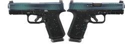 RUGER RXM 9MM PISTOL 4" NORTHERN LIGHTS SPLATTER O.R. 2-15RD MAGS - ORION EXCLUSIVE