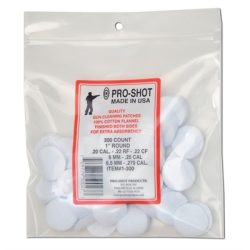 .22-.270 CAL. 1 INCH RD. 300CT. PATCHES
