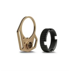 FDE MULTI-FUNCTION END PLATE W/ANTI-ROTATION CASTLE NUT BLCK
