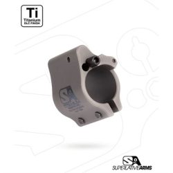 AR-15 CLAMP ON TITANIUM ADJUSTABLE GAS BLOCK .936'' GRAY