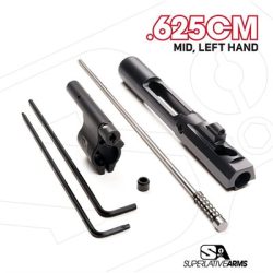 AR-15 ADJ PISTON SYSTEM W/CLAMPON .625'' GAS BLOCK MID LH