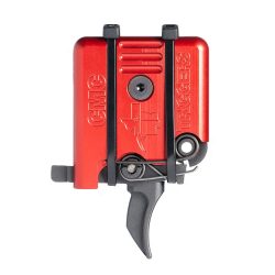 CMC Triggers AR-15/10 Single Stage Component Trigger Curved 3.5 lb Small Pin Red