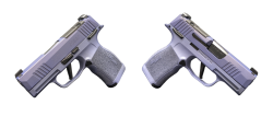 SIG SAUER P365X 2 TONE PURPLE 9MM PSTL 3.10" 2-12RD OPTIC RDY MANUAL SAFETY