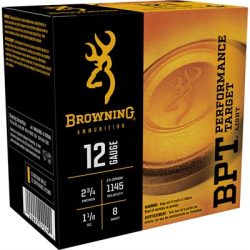 BPT PERFORMANCE TARGET 12 GAUGE 2-3/4'' 1-1/8OZ #8SHOT 25/BOX