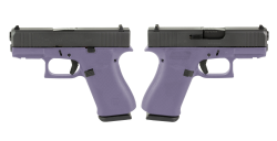 GLOCK G43X 9MM PISTOL 3.41" PURPLE ORCHID NIGHT SIGHTS 2-10RD MAGS