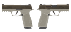 SIG SAUER P365 X-MACRO 9MM PSTL 3.7" 2-17RD OR 2 TONE BRONZE/TAN