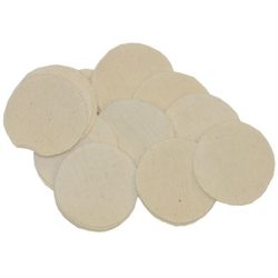 HEAVY DUTY COTTON ROUND PATCHES,  2''/.40-.50 CAL, 1000 PACK