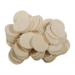 HEAVY DUTY COTTON ROUND PATCHES, 1.25''/.30-.35 CAL 100 PACK