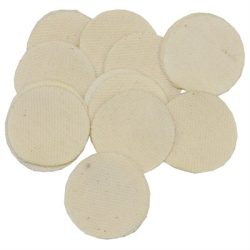 HEAVY DUTY COTTON ROUND PATCHES, 1.5''/.35-.40 CAL, 100 PACK