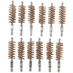 DOUBLE-TUFF BRONZE PISTOL BRUSH 44-45 CALIBER 12 PACK