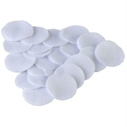 ROUND COTTON FLANNEL PATCHES, 1.25'' .22/.270 CAL, 1000 PACK
