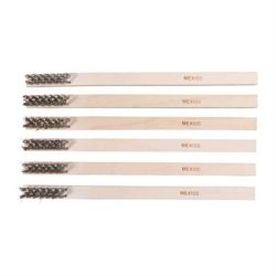 GUNSMITH HEAVY DUTY BRUSH, SS WIRE, STRAIGHT, 6 PACK