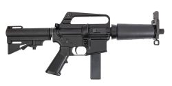 H&R RETRO DOE 9MM PISTOL 7.5" A2 CARRY HANDLE HAR15 BRACE M231 HEAT SHIELD 1-32RD MAG