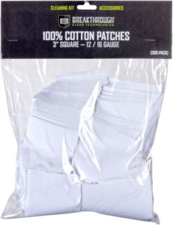BREAKTHROUGH CLEANING PATCHES - 3" SQUARE .12/.16 GA 50 PACK
