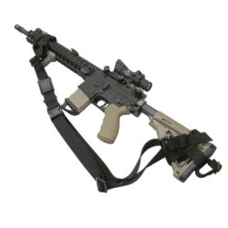 TacShield PRS Hands Free Rifle Sling with Stud QD Swivels Black