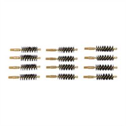 HEAVY WEIGHT BRUSH, NYLON, 9MM/.38/.357 CAL PISTOL, 12 PACK