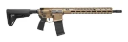 SIG SAUER M400 SDI FDE 5.56 RIFLE, 16" W/ RAIL, MAGPL STOCK, FLATBLDE TRIGGER