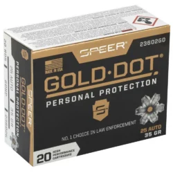 SPEER 25 AUTO 35 GR GDHP AMMO 20 RD/BX 10 BX/CS