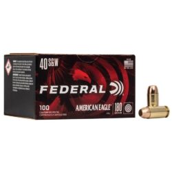 FEDERAL 40 S&W 180GR FULL METAL JACKET AMMO 500RD