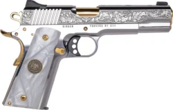 KIMBER PATRIA 38 SUPER 1911 5" STAINLESS/GOLD ENGRAVED 1-8RD 1 OF 300
