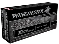 WINCHESTER 300 BLK SUPER SUPPRESSED FMJOT 200 GR SUBSONIC 125RD/BX 6BX/CS