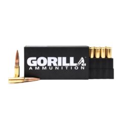 Gorilla Ammunition 8.6 Blackout, 300gr Sierra MatchKing Subsonic Ammunition – 20 Round Box