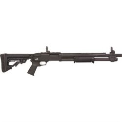 590R 12 GAUGE 18.5'' BBL 7 ROUND BLACK W/MBUS SIGHTS BLACK