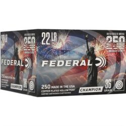 22 LONG RIFLE 36GR COPPER PLATED HOLLOW POINT 250/BOX